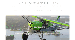 Desktop Screenshot of justaircraft.com